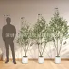 Árbol de Olivo Artificial Transfronterizo con Frutos, Árbol de Olivo Falso para Decoración de Paisajismo en Jardín Exterior, Fabricante de Fuentes de Plantas Verdes