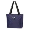 Bolso de Mujer con Decoración de Mariposa, Bolso Tote con Patrón de Rombos, Bolso de Mano Resistente al Desgaste de Gran Capacidad, Bolso de Hombro para Viajes Diarios, Bolso Tote Suave para Viajes Diarios