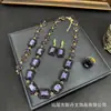 Nuevo Conjunto de Diamantes Checos de Cristal Swarovski, Joyería Vintage, Collares de Nicho, Joyería Incrustada de Diamantes, Suministro del Fabricante al por Mayor