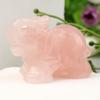 Explosiones transfronterizas de cristal de jade natural tallado de 1,5 pulgadas, elefante de jade, artesanías hechas a mano, pequeños adornos para el hogar