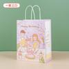 Linda Bolsa Portátil de Papel Kraft, Bolsa de Regalo Pequeña y Mediana, Bolsa de Empaque para Regalo del Día del Niño, Bolsa de Empaque de Dibujos Animados