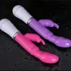 Vibrador de conejo para mujeres, vibrador dual para punto G, varita AV recargable de frecuencia variable, juguetes sexuales para adultos al por mayor