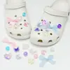 Accesorios Morado Taro para Zuecos de Mariposa Iris DIY Creativos Lindos Hebillas Decorativas para Zapatos para Niñas, Dijes Desmontables para Zapatos