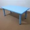 Mesa y silla de plástico ajustables para jardín de infantes mesa rectangular ajustable para aprendizaje infantil y silla mesa de juego y estudio ventas directas de fábrica