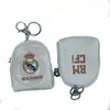 Real Madrid Brasil Argentina Messi França Holanda Portugal Mini Carteira Pequena Chaveiro Bolsa para Fones de Ouvido