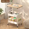 Estantería de Almacenamiento Personalizada, Mesa Lateral Móvil para Sofá, Sala de Estar, Dormitorio, Estante para Snacks de Cabecera, Mesa de Café Alta, Estantería de Almacenamiento Multicapa