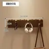 Gancho de Parede Redondo em Design de Tecla de Piano, Cor de Madeira de Faia, Gancho de Roupa de Parede, Gancho de Roupa para Entrada, Hall de Entrada