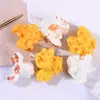 Simulação pipoca diy brinco acessórios material micro paisagem foto adereços resina comida jogar pipoca acessórios