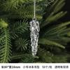 Novo Acrílico Transparente Cristal Floco de Neve Pingente Decoração de Natal Árvore de Natal Cristal Floco de Neve Decoração de Natal
