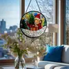 Qc2025-401 Produto Novo Transfronteiriço Presente de Natal Vitral Janela Redonda Varanda Criativo Listagem Residencial