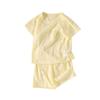 2568 Nuevo Traje de Verano para Bebé Flor Ardiente Fresco de Manga Corta y Shorts Pijama para Recién Nacidos Niños y Niñas Ropa de Bebé