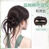 Coque de Cabelo com Franja Dragon Whiskers Elástico de Cabelo Cabelo Sintético Natural Fofo Coque Baixo Coque de Princesa Coque Alto