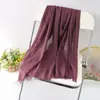 Bufanda de Lino de Color Sólido de Otoño e Invierno de Venta Caliente, Pañuelo para la Cabeza Desmontable, Toalla de Playa, Bufanda Versátil de Seda, Chal, Fabricante, Venta al por Mayor, Stock Disponible