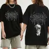 Camiseta Impresa por Ambos Lados de Ghostemane para Hombres y Mujeres, Camiseta de Algodón de Moda Hip-Hop Metal Rock, Camiseta Gótica, Streetwear