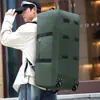 Mochila de viagem multifuncional com rodas, bolsa de mão grande, bolsa de armazenamento dobrável com rodas grandes