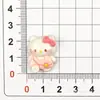 Nuevo gatito de dibujos animados montando a caballo accesorios de resina DIY clip para el pelo brillante material agujero zapatos accesorios para ropa