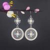 Aretes Turquesa Bohemios Europeos y Americanos Retro Búho Geométricos Atrapasueños Pluma Borla Aretes Mujeres