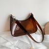Bolsa de gelatina transparente brillante color caramelo oceánico de moda para el hombro bolsa de dumpling para el hombro y la axila de PVC para discoteca