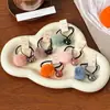 Cuerda para el pelo de flor de lana colorida de otoño e invierno, estilo coreano, cinta para el pelo de frijol, diadema, corbata para el pelo de niñas lindas, banda elástica, accesorios para el pelo, tocado