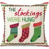 Juego de Fundas de Almohada Transfronterizas para Navidad Europea y Americana, Funda para Cojín de Sofá de Sala de Estar, Funda para Almohada de Cintura con Reno Papá Noel Árbol, Suministro de Fábrica