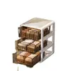 Caja de Almacenamiento de Ropa Interior Tipo Cajón para Calcetines y Ropa Interior, Caja Organizadora Doméstica Tres en Uno para Ropa Íntima, Compartimentos Separados para Ropa Interior