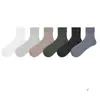 Calcetines de Verano Finos de Seda para Hombre, de Longitud Media hasta la Pantorrilla, 10A Antibacterianos, Resistentes al Olor, Absorbentes de Sudor, Malla Transpirable, Calcetines de Vestir