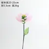 Hierro de Vidrio Zibo Alambre de Hierro Simulado Hecho a Mano Flor de Diciembre Adornos de Decoración para Escritorio Artículo Caliente de Comercio Exterior Transfronterizo