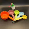 Juego de 8 piezas de tazas medidoras y cucharas medidoras de acero inoxidable para cocina y hogar con báscula, herramientas para hornear, juego de cucharas medidoras, cuchara multifunción