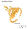 Anillo de Amor Fundido Gotas de Agua de Venta Caliente Transfronterizo para Mujer, Anillo de Apertura Hueca Dulce y Cool, Nuevo Estilo, Joyería Moderna Personalizada