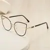 Armazón de Gafas de Metal Antiluz Azul Nuevo de Sudamérica Moda Transfronteriza para Mujer Miopía Armazón de Gafas Listo para la Venta