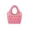 Bolsa Perfurada de EVA Moda Coreana, Acessórios DIY, Necessaire, Bolsa Feminina Mais Vendida, Estilo Nicho Coreano