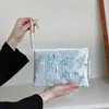 Bolsa Cosmética Portátil de Mão, Porta-Cartões, Bolsa para Armazenamento de Pincéis de Maquiagem, Bolsa Interna Portátil, Bolsa de Mão Leve