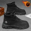 Sapatos Grandes de Algodão do Nordeste Masculino Inverno Veludo Espessado Quente Sapatos de Inverno Botas Masculinas Impermeáveis Antiderrapantes