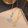 Collar para Mujer Estilo Coreano Circonita Geométrico Nicho Nuevo Diseño Temperamento Versátil Cadena para Clavícula de Acero de Titanio Joyería Que No Se Desvanece