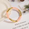 Moda Transfronteriza Europea y Americana Creativo Cuentas Tubulares Pulsera Elástica Acrílico Doble Color Tubo Curvo Tubo Redondo Pulsera