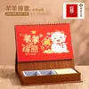Calendario de Escritorio de Madera 2027 Planificador Diario de Escritorio Personalizado Adorno Memo Cuaderno Creativo para Escritorio de Oficina Personalizado