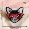 Li Xin Novo Produto Patch Bordado Acessórios para Roupas Adesivos Quentes Letras de Gato Animal Amor Insígnia Tecido Bordado Adesivos