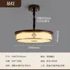 Nueva Lámpara de Techo Estilo Zen Estética Dinastía Song para Sala de Estar, Nuevo Estilo Chino Color Nogal Negro para Dormitorio, Comedor, Sala de Té