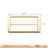 Hebilla Japonesa de Tres Velocidades Transfronteriza Hebilla Cuadrada de Aleación de Zinc 2.5cm Hebilla Ajustable Cinturón de Gama Alta Ropa Equipaje