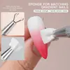 Novo Conjunto de Esponjas para Nail Art com Esponjas Quadradas Pequenas e Pegadores para Cobrir Linhas Livres e Criar Efeitos de Blush Degradê