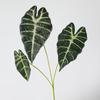 Plantas Verdes Simuladas 3 Pavo Real Negro Otoño Lirio de Calas Arreglo Floral con Planta de Hoja Muro de Plantas Verdes Plantas para el Hogar Plantas Hoja de Tortuga