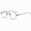 Armação de Óculos Retrô M5-Mod07 Titânio Puro Redonda Artística Rosto Pequeno Armação Pequena para Miopia Pode Ser Equipada com Lentes de Prescrição