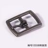 Sandalias de plataforma de cuero con hebilla japonesa cuadrada ovalada colgante plateada niebla, accesorios de hardware para equipaje, diámetro interior de 9 mm