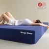 Xiangling YoupinSimple Clase A Sin Costuras Doble Cara Terciopelo Alemán Piel de Arroz Pegajoso Pequeño Color Sólido Cobertura Total Sábana Ajustable Protector de Colchón