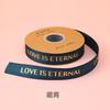 Cinta de tela dorada al por mayor personalizada de 2,5 cm con hilo inglés, cinta para caja de regalo coreana, bolsa de flores, cinta decorativa
