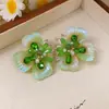 Pendientes de Borla de Uva de Flor de Aguja Plateada Estilo Bosque Tachuelas de Moda Pendientes de Lujo Ligero de Gama Alta con Sentido de Diseño Nicho