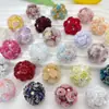 Bolas de rosa luminosas transfronterizas, cuentas de flor suave con agujero recto, accesorios para cadena de bolígrafo con cuentas hechas a mano para bricolaje, cadena de teléfono móvil, llavero, cadena de bolso
