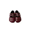Zapatos Mary Jane lindos de punta redonda con retazos de gamuza retro 2026 para niños, zapatos casuales de otoño versátiles de suela baja con doble correa de hebilla