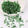 2x Contas de tubo de vidro preenchido com prata de 4mm artesanato joias contas de arroz DIY manual acessórios contas soltas material para contas