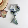 Pañuelo Largo Sedoso Nuevo Serie Van Gogh para Mujer, Pañuelo de Cuello Vintage, Lazo para Bolso, Pañuelo para la Cabeza Ins, Bufanda, Cinta para el Cabello